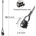 Hot sale Stainless Steel Handle Wheel Rotary Edger manual corner weeder yard garden hand tools grass hand edger